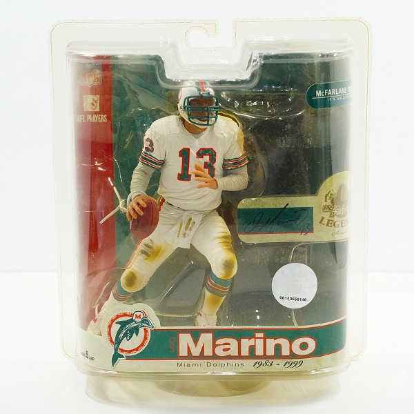 実際に弊社で買取させて頂いた【未開封】McFARLANE TOYS/マクファーレントイズ NFL LEGENDS/レジェンズ Series3 マイアミ・ドルフィンズ ダン・マリーノ