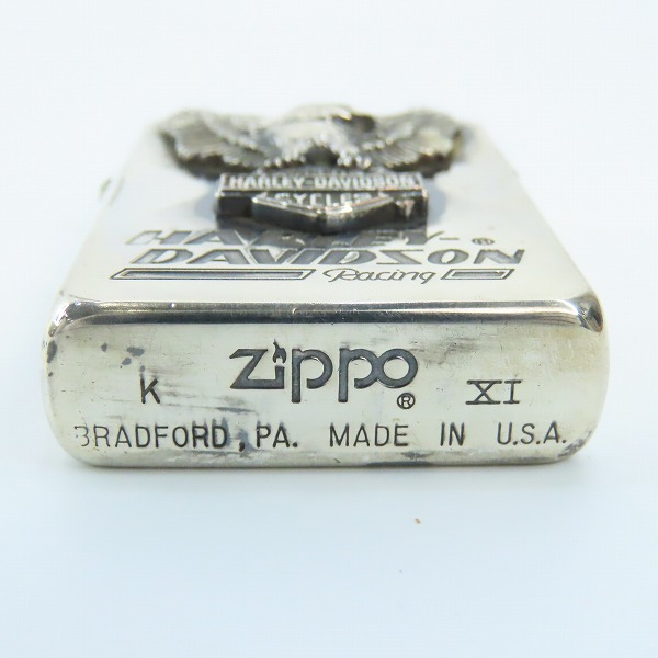 実際に弊社で買取させて頂いたZIPPO/ジッポー Harley-Davidson/ハーレーダビッドソン イーグルメタル エンジン型台座/スタンド付き/1995年製の画像 4枚目