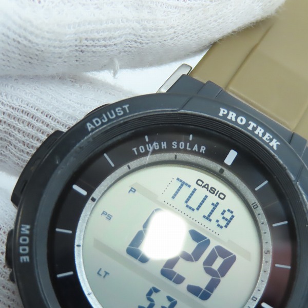 実際に弊社で買取させて頂いたCASIO/カシオ PRO TREK/プロトレック トリプルセンサー/タフソーラー PRG-30-5JFの画像 8枚目