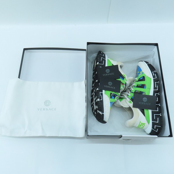 実際に弊社で買取させて頂いたversace/ヴェルサーチ sky+multiCOLOR スニーカー/43の画像 8枚目