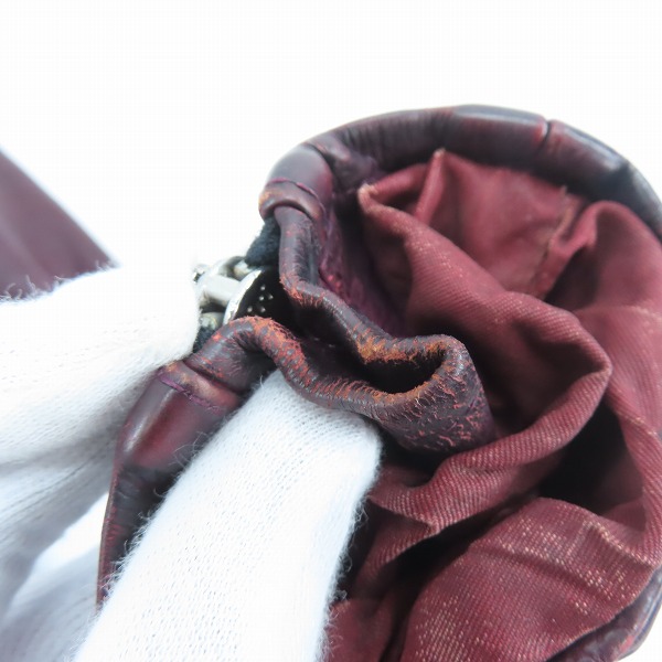 実際に弊社で買取させて頂いたISAMU KATAYAMA BACKLASH/バックラッシュ FLEET WOOD ジャパンカーフタンニン製品染め レザージャケット 1498-02/2の画像 6枚目