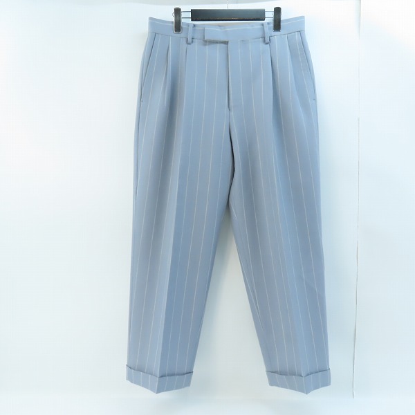 実際に弊社で買取させて頂いたWACKO MARIA×DORMEUIL/ワコマリア×ドーメル スラックスパンツ ブルー系ストライプ L