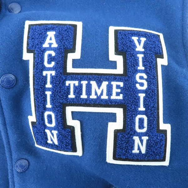 実際に弊社で買取させて頂いたHYSTERIC GLAMOUR/ヒステリックグラマー SEE NO EVIL 刺繍 ヴァーシティ スタジアム ジャケット/スタジャン 02223AB09/Mの画像 5枚目