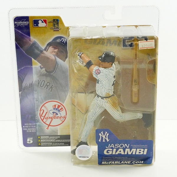 実際に弊社で買取させて頂いた 【未開封】McFARLANE/マクファーレン ニューヨーク・ヤンキース #25 JASON GIAMBI ジェイソン・ジアンビ フィギュア