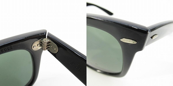 実際に弊社で買取させて頂いたRay-Ban/レイバン B&L/ボシュロム社製 ウェイファーラー サングラス/アイウェア B&L5022の画像 7枚目
