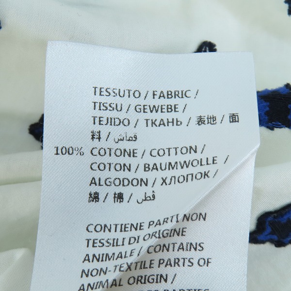 実際に弊社で買取させて頂いたGUCCI/グッチ 18ss 長袖ドレスシャツ スター 星 ロゴ 刺繍 ホワイト 547239/50の画像 3枚目