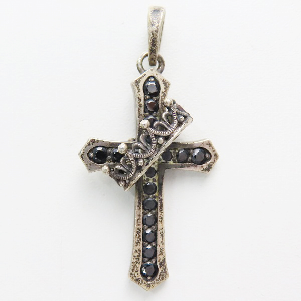実際に弊社で買取させて頂いたJustin Davis/ジャスティンデイビス Cross With Crown/クロスウィズクラウン ペンダント SPJ122-1の画像 1枚目