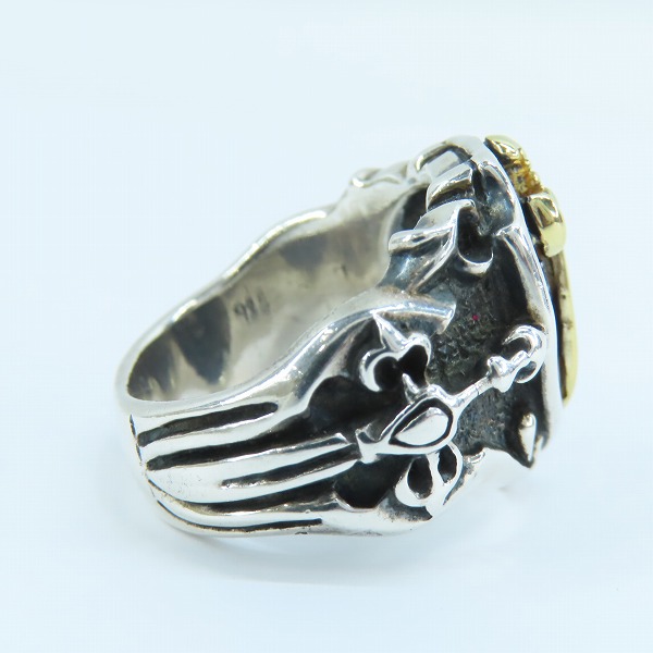 実際に弊社で買取させて頂いたStar Knights/スターナイツ ソード エンブレム  エクスカリバー リング SILVER925/シルバー ゴールドカラー/16号-16.5号の画像 4枚目