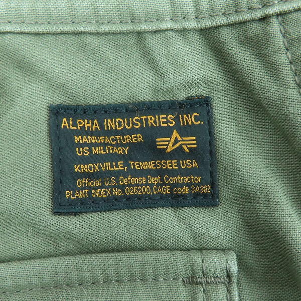 実際に弊社で買取させて頂いた【未使用】ALPHA INDUSTRIES/アルファ インダストリーズ  カーゴパンツ/ワークパンツ TB1016/XLの画像 6枚目