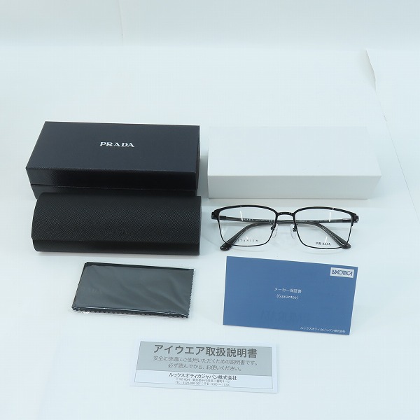 実際に弊社で買取させて頂いたPRADA/プラダ メガネ チタン フレーム/アイウェア PR60YVDの画像 7枚目