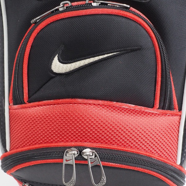 実際に弊社で買取させて頂いたNIKE GOLF/ナイキ ゴルフ BG0232 EZ2 6分割キャディバッグ ブラックｘレッドの画像 6枚目