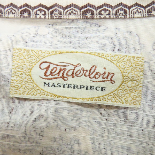 実際に弊社で買取させて頂いたTENDERLOIN/テンダーロイン ペイズリー 長袖 スタンドカラーシャツ/Mの画像 2枚目
