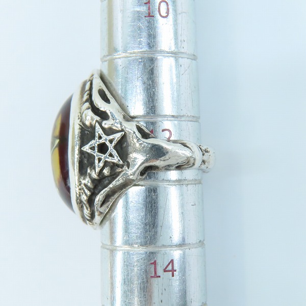 実際に弊社で買取させて頂いたALEX STREETER/アレックスストリーター エンジェルハートリング  レッド 12.5号の画像 8枚目