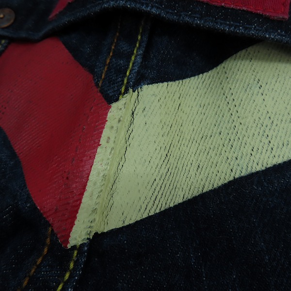 実際に弊社で買取させて頂いたEVISU/エヴィス ハーフメニーポケット デニムパンツ/30の画像 6枚目