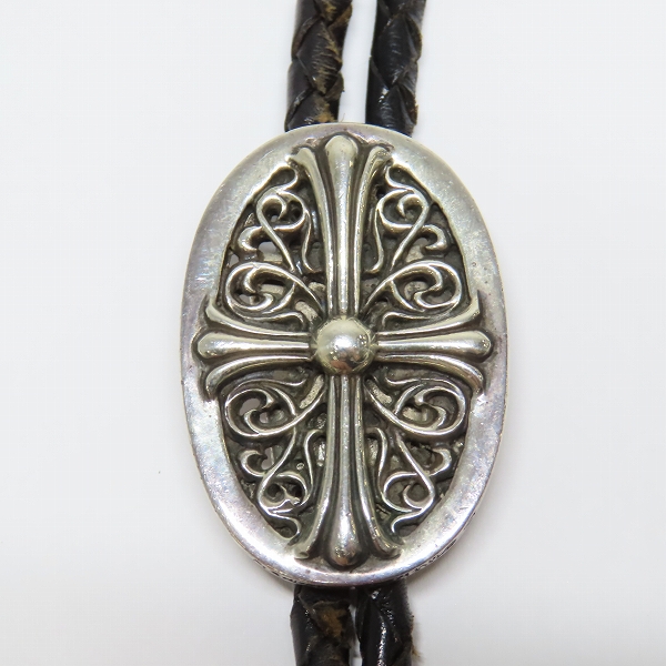 実際に弊社で買取させて頂いたCHROME HEARTS/クロムハーツ タイニーオーバル ループタイ クラシックオーバルクロスの画像 1枚目