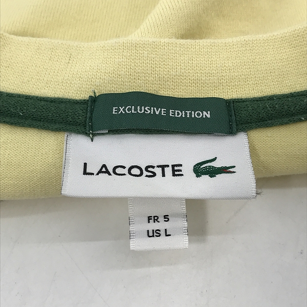 実際に弊社で買取させて頂いたLACOSTE/ラコステ BEAMS別注 アーチロゴ プリント Tシャツ TH714PL /Lの画像 2枚目