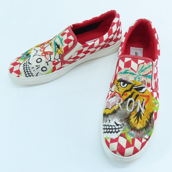 実際に弊社で買取させて頂いたdoublet/ダブレット スカル/ドラゴン刺繍 スリッポン/シューズ 