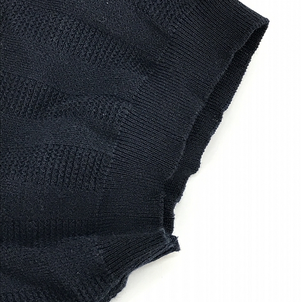 実際に弊社で買取させて頂いたHUGO BOSS/ヒューゴボス コットンニット ポロシャツ ダークネイビー /XLの画像 5枚目