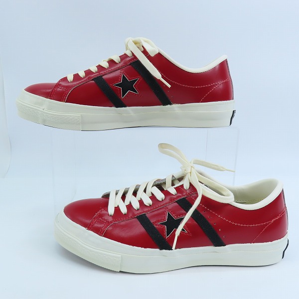 実際に弊社で買取させて頂いたCONVERSE/コンバース JACK STAR RETRO /ジャックスター レトロ レッド/ブラック/8の画像 3枚目