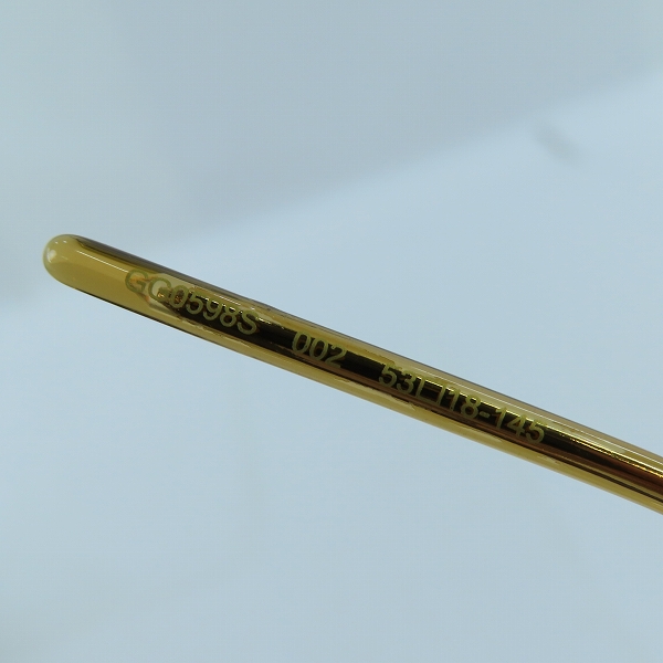 実際に弊社で買取させて頂いたGUCCI/グッチ インターロッキングG サングラス/アイウェア GG0598S 002の画像 4枚目