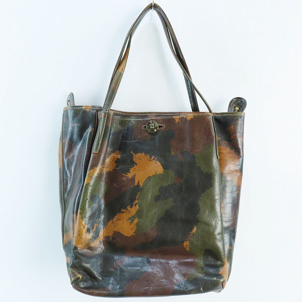 実際に弊社で買取させて頂いたaniary/アニアリ カモフラ/迷彩柄 レザー トートバッグの画像 1枚目
