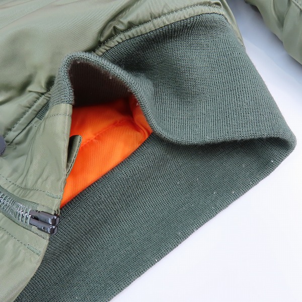 実際に弊社で買取させて頂いたALPHA INDUSTRIES/アルファインダストリーズ フライトジャケット MA-1 20011-021/Mの画像 8枚目