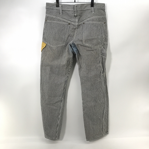 実際に弊社で買取させて頂いたmastermind JAPAN/マスターマインドジャパン radiance期 金ラメ織り込み ヒッコリー柄ペインターパンツ MY-PA07-02/Mの画像 1枚目