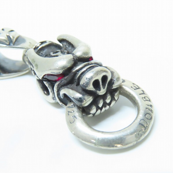 実際に弊社で買取させて頂いた【ギャラ付】TRAVIS WALKER/トラヴィスワーカー BEAST PENDANT/ビースト ペンダント ｗ/ストーンアイズの画像 4枚目