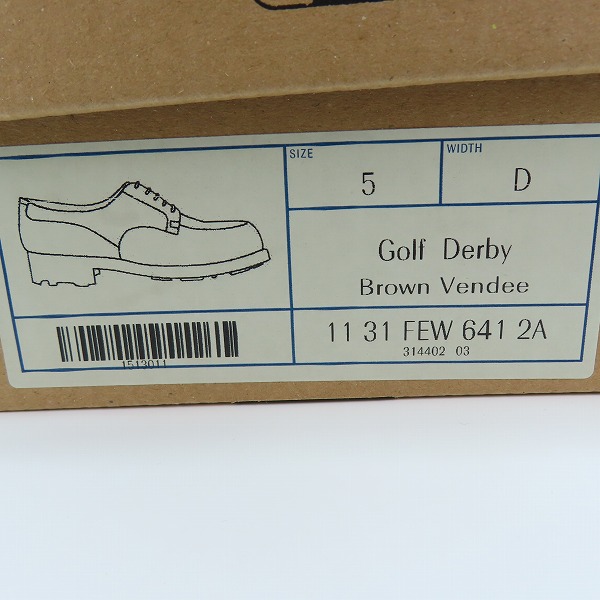 実際に弊社で買取させて頂いたJ.M.WESTON/ジェイエムウェストン GOLF DERBY/ゴルフ ダービー ドレスシューズ/ビジネスシューズ 31-FEW-641-2A /5Dの画像 8枚目