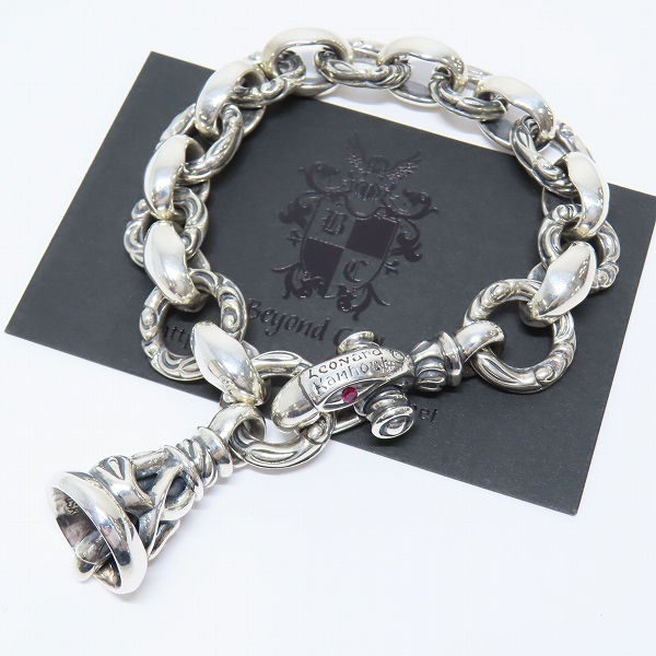 実際に弊社で買取させて頂いた【ギャラ付き/カスタム】LONE ONES/ロンワンズ レナードカムホート刻印 ヘロンブレスレット w/1クレーンベル M 2ルビー