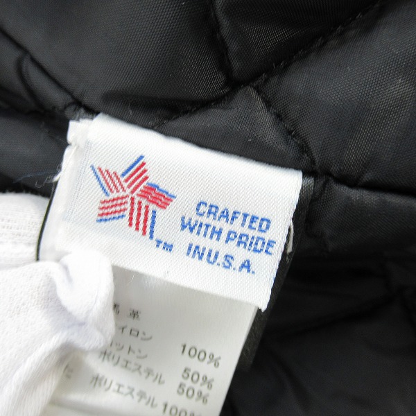 実際に弊社で買取させて頂いたSchott/ショット 613UHT HORSEHIDE ONE STAR/ホースハイドワンスター ライダースジャケット 7416/42の画像 3枚目