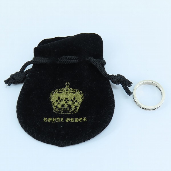 実際に弊社で買取させて頂いたROYAL ORDER/ロイヤルオーダー SMALL VERONETTE シルバー リング/16号の画像 9枚目