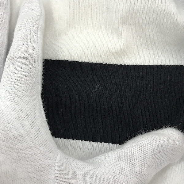 実際に弊社で買取させて頂いた【未使用】NUMBER (N)INE DENIM/ナンバーナイン ナノユニバース別注 ボーダー 長袖Tシャツ NDT-751N Sの画像 8枚目