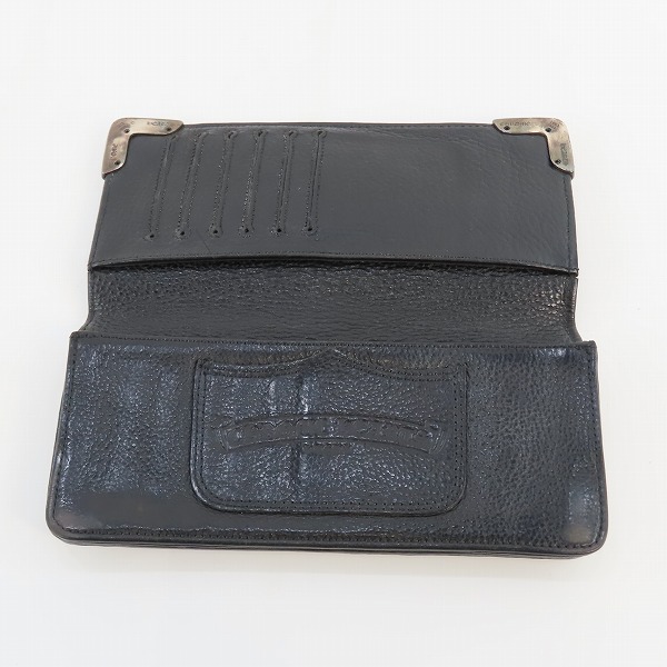 実際に弊社で買取させて頂いたCHROME HEARTS/クロムハーツ シングルフォールド ロングウォレット チップスコーナー の画像 3枚目