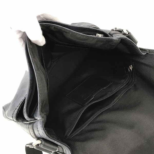 実際に弊社で買取させて頂いたCOACH/コーチ レザー フラップ ショルダーバッグ シグネチャーの画像 4枚目