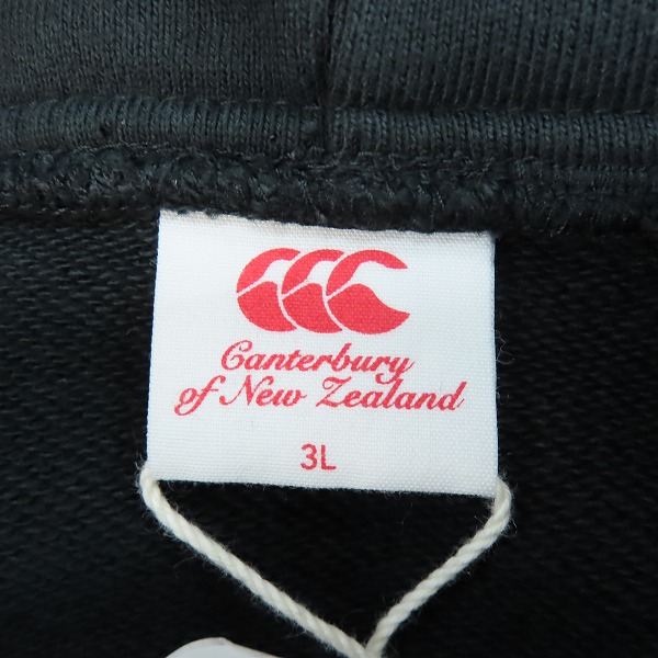 実際に弊社で買取させて頂いた【未使用】CANTERBURY/カンタベリー  ヘビー スウェット ジップ フーディ RA44610/3Lの画像 2枚目