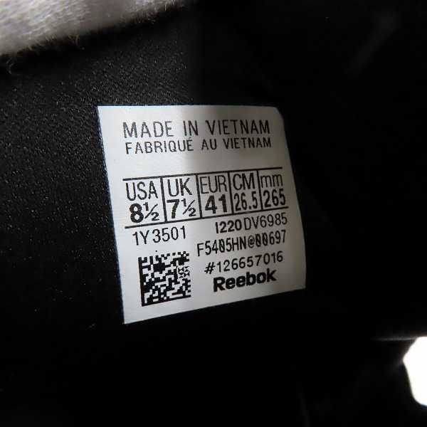 実際に弊社で買取させて頂いたReebok/リーボック INSTAPUMP FURY OG インスタ ポンプフューリー シューズ スニーカー DV6985/26.5の画像 5枚目