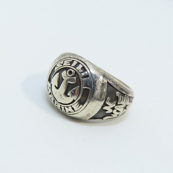 実際に弊社で買取させて頂いたMARS/マーズ FOR SEILIN MARINE/マリーン イカリ シルバー カレッジリング 17号