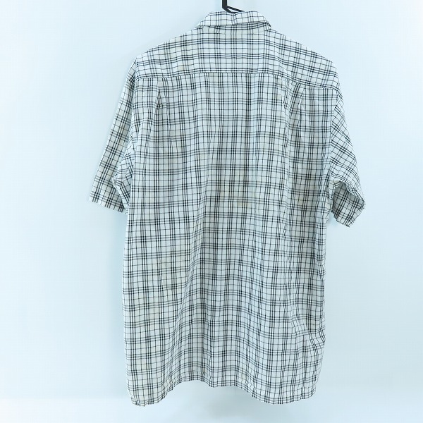実際に弊社で買取させて頂いたBURBERRY GOLF/バーバリー ゴルフ チェック柄半袖シャツ Lの画像 1枚目