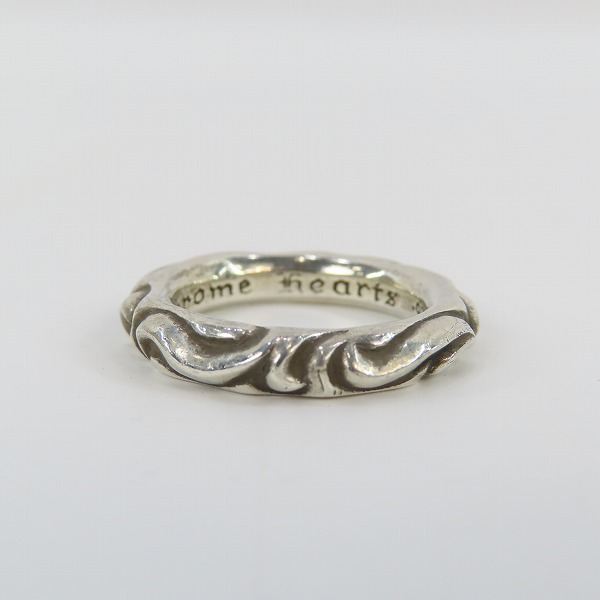 実際に弊社で買取させて頂いたCHROME HEARTS/クロムハーツ スクロールバンドリング 16.5号の画像 4枚目