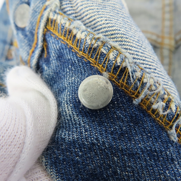 実際に弊社で買取させて頂いたLevis/リーバイス 501/66後期/刻印6/スモールe ヴィンテージ/ビンテージデニムパンツ の画像 4枚目