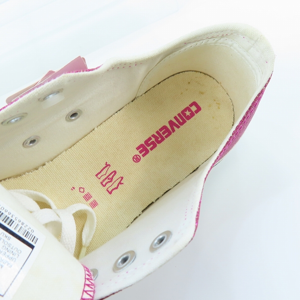 実際に弊社で買取させて頂いた【未使用】 CONVERSE/コンバース ALL STAR GLITTER OX/オールスター 1R877/27の画像 4枚目