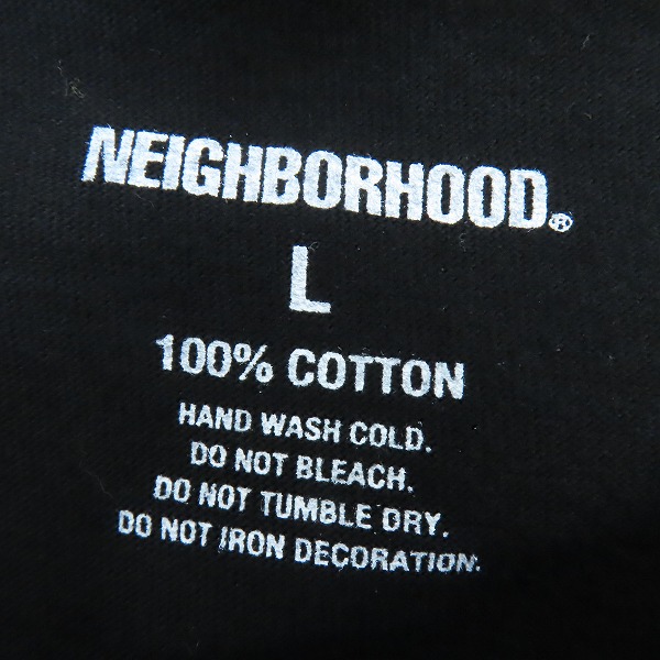 実際に弊社で買取させて頂いたNEIGHBORHOOD/ネイバーフッド 24aw ラバープリントTシャツ ブラック NH. TEE LS-17/Lの画像 2枚目