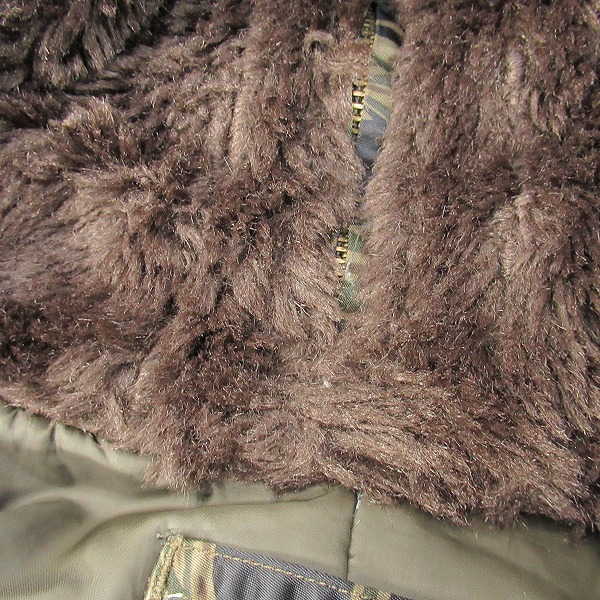 実際に弊社で買取させて頂いたHYSTERIC GLAMOUR/ヒステリックグラマー プリマロフト タイガーカモ N-3B ジャケット ショート 2AC-8550/Fの画像 8枚目