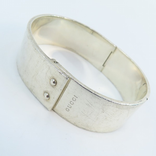 実際に弊社で買取させて頂いたGUCCI/グッチ 925 シルバー ブレスレット/バングル
