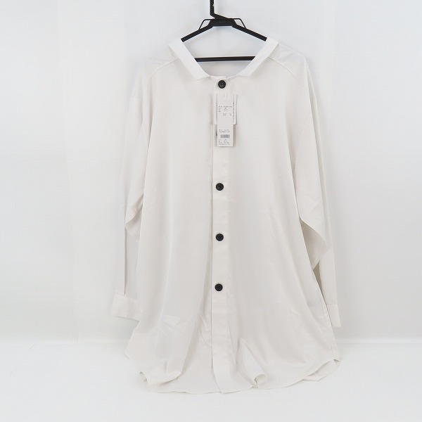 実際に弊社で買取させて頂いた【未使用】NO ID./ノーアイディー ロングシャツ ホワイト 452006-425S/ONEの画像 1枚目
