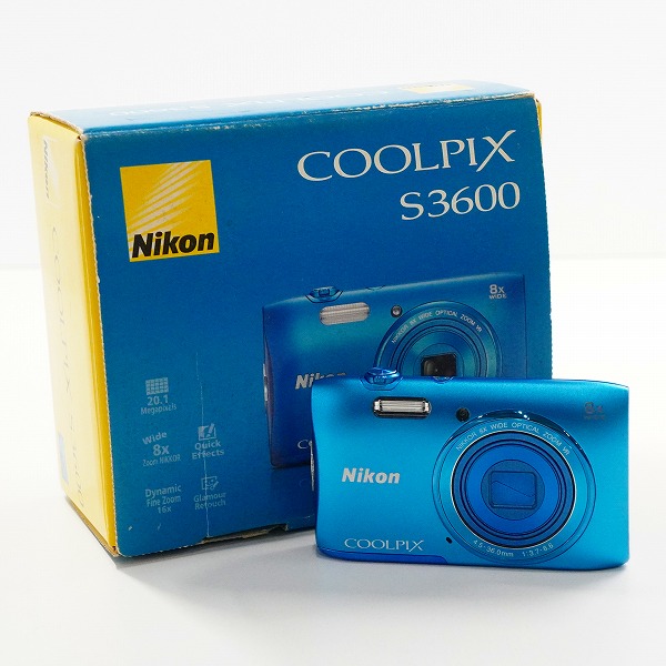 実際に弊社で買取させて頂いたNikon/ニコン COOLPIX S3600 クールピクス コンパクトデジタルカメラ 動作未確認