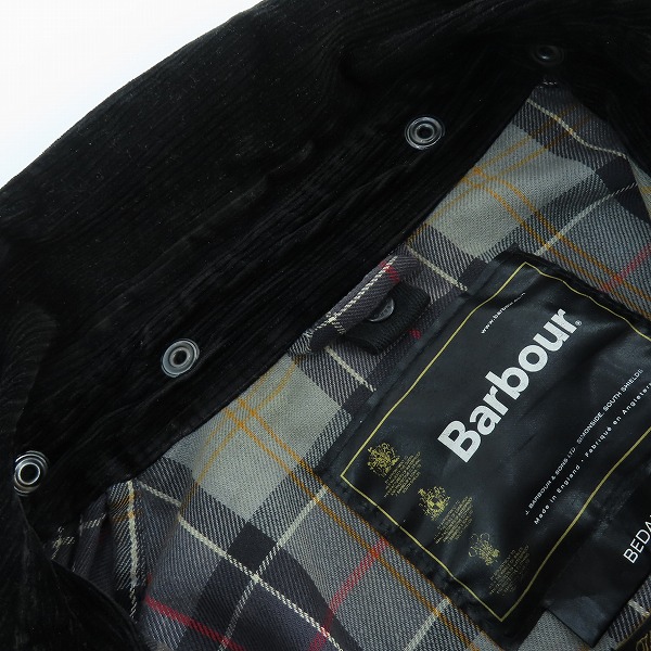 実際に弊社で買取させて頂いたBarbour/バブアー ワックスジャケット ビデイル メンズ オイルドコットン ワックス加工 MWX0018BK9150/C50/127CMの画像 6枚目