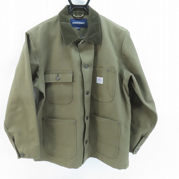 実際に弊社で買取させて頂いたDESCENDANT/ディセンダント 20AW MFG CHORE JACKET OLIVE DRAB コットンチョアジャケット/1