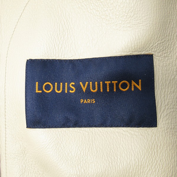 実際に弊社で買取させて頂いた【JPタグ】LOUIS VUITTON/ルイヴィトン 2018年製 レザージップアップブルゾン RM181 GCR HEL76W/44の画像 2枚目
